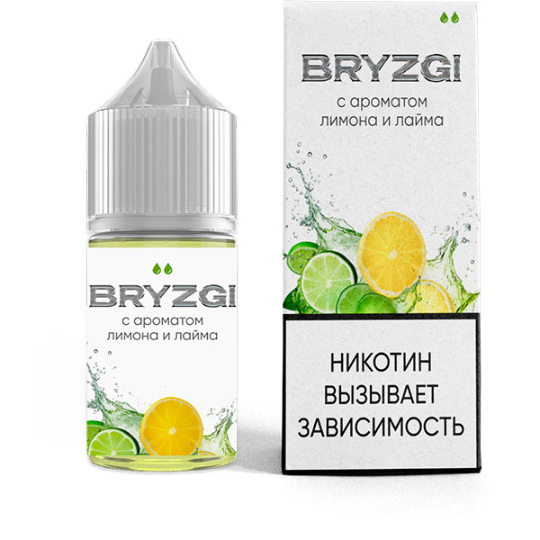 Жидкость BRYZGI Salt - Лимон лайм 30мл (20mg) Жидкость BRYZGI Salt - Лимон лайм 30мл (20mg)