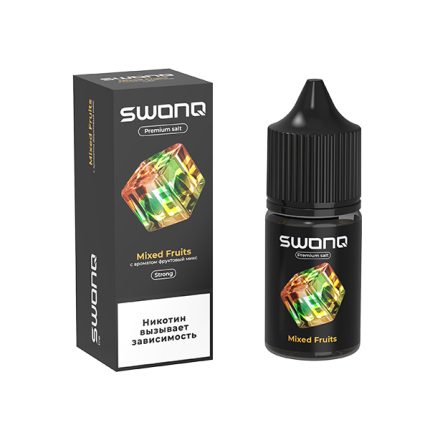 Жидкость SWONQ ICE Salt - Mixed Fruits (Фруктовый Микс) 30мл (20 Strong)