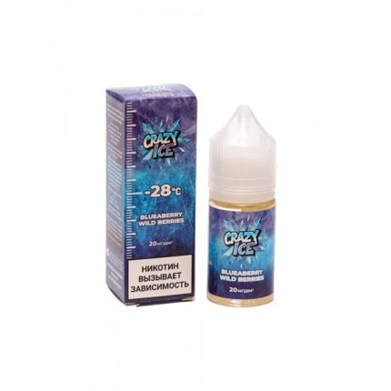 Жидкость Crazy Ice Salt - Голубика лесные ягоды 30мл (20mg)