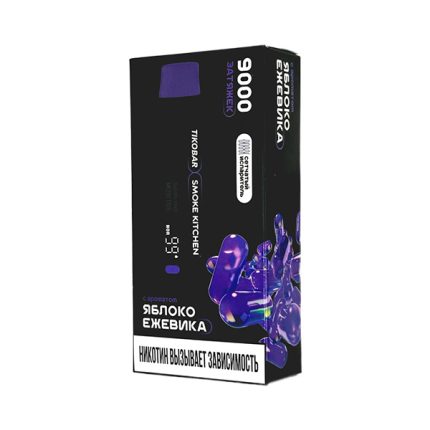 Одноразовая ЭС TIKOBAR SOLO x SMOKE KITCHEN 9000 - Яблоко ежевика