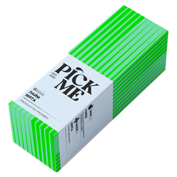 Ароматизатор PickMe Cold 14мл - Лайм Мята Ароматизатор PickMe Cold 14мл - Лайм Мята