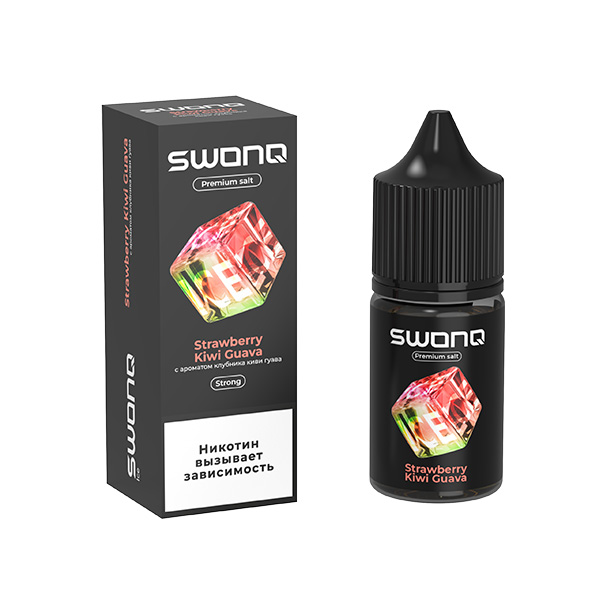 Жидкость SWONQ ICE Salt - Strawberry Kiwi Guava (Клубника Киви Гуава) 30мл (20 Strong) Жидкость SWONQ ICE Salt - Strawberry Kiwi Guava (Клубника Киви Гуава) 30мл (20 Strong)