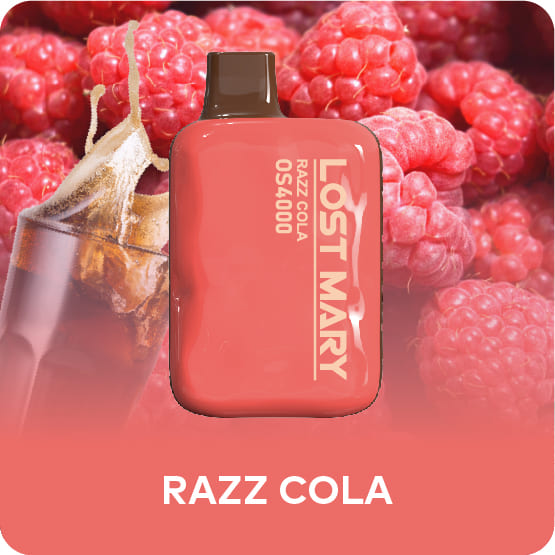 Одноразовая ЭС Lost Mary OS4000 - Razz Cola (Малиновая кола) (М) Одноразовая ЭС Lost Mary OS4000 - Razz Cola (Малиновая кола) (М)