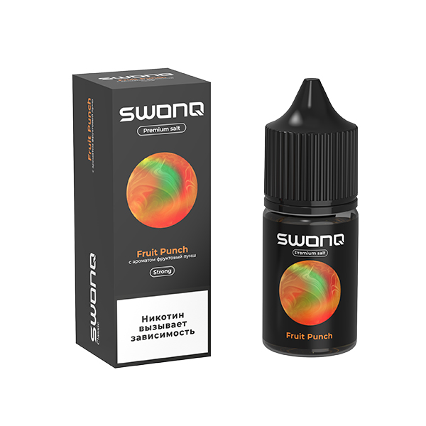 Жидкость SWONQ Salt - Fruit Punch (Фруктовый Пунш) 30мл (20 Strong) Жидкость SWONQ Salt - Fruit Punch (Фруктовый Пунш) 30мл (20 Strong)