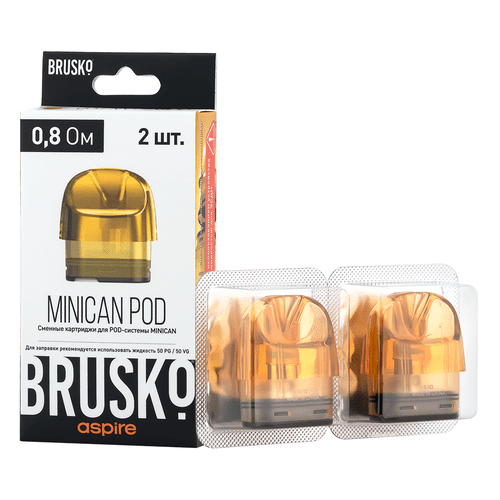 Картридж Brusko Minican (0.8 Ом 3ml) Желтый Картридж Brusko Minican (0.8 Ом 3ml) Желтый
