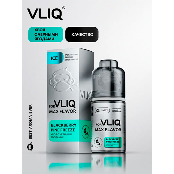 Ароматизатор VLIQ Q MAX Flavor ICE 13мл - Хвоя с Чёрными Ягодами Ароматизатор VLIQ Q MAX Flavor ICE 13мл - Хвоя с Чёрными Ягодами