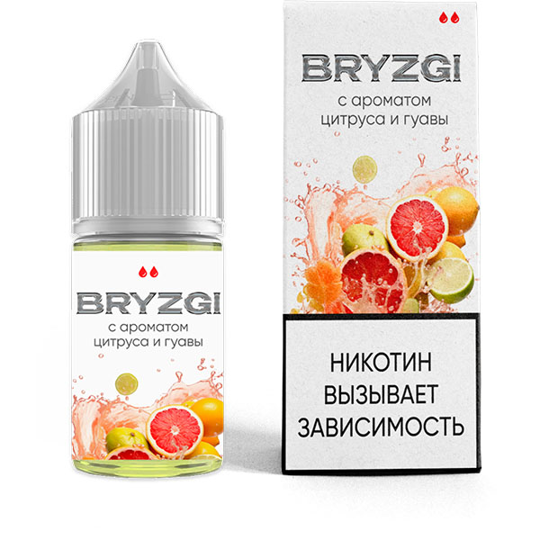 Жидкость BRYZGI Salt - Цитрус гуава 30мл (20 Strong) Жидкость BRYZGI Salt - Цитрус гуава 30мл (20 Strong)