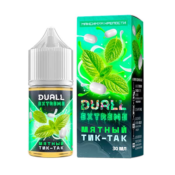 Жидкость DUALL EXTREME Salt - Мятный Тик-Так 30мл (Hard) Жидкость DUALL EXTREME Salt - Мятный Тик-Так 30мл (Hard)