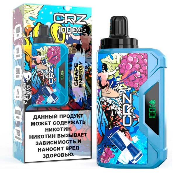 Одноразовая ЭС CRZ10000 - Grape energy (Виноградный энергетик) (M) Одноразовая ЭС CRZ10000 - Grape energy (Виноградный энергетик) (M)