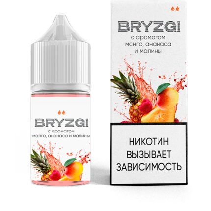 Жидкость BRYZGI Salt - Манго ананас малина 30мл (20 Strong)