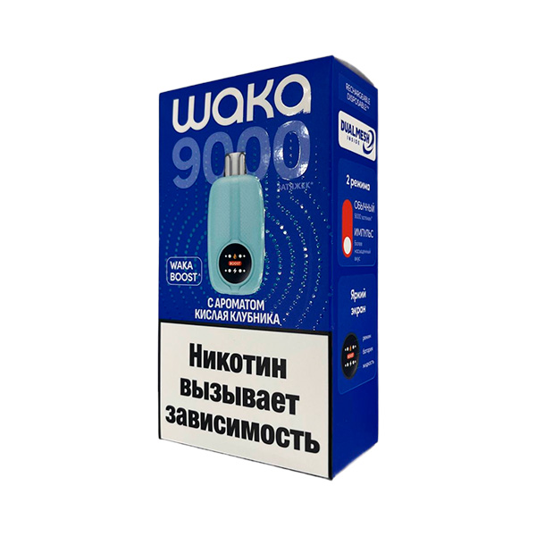 Одноразовая ЭС WAKA NOVO 9000 - Кислая Клубника (Hard) Одноразовая ЭС WAKA NOVO 9000 - Кислая Клубника (Hard)