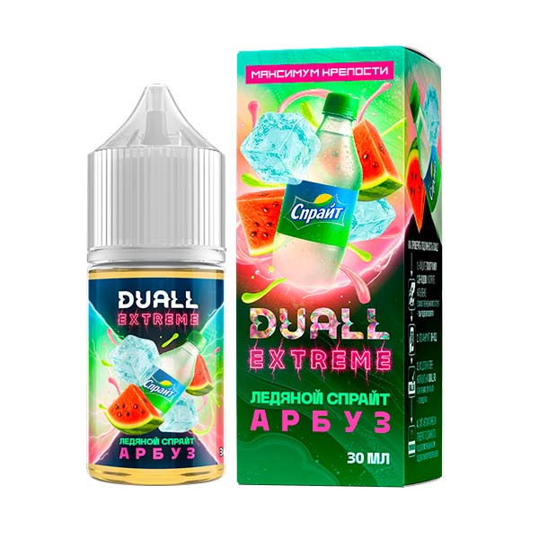 Жидкость DUALL EXTREME Salt - Ледяной Спрайт Арбуз 30мл (Extra Hard) Жидкость DUALL EXTREME Salt - Ледяной Спрайт Арбуз 30мл (Extra Hard)