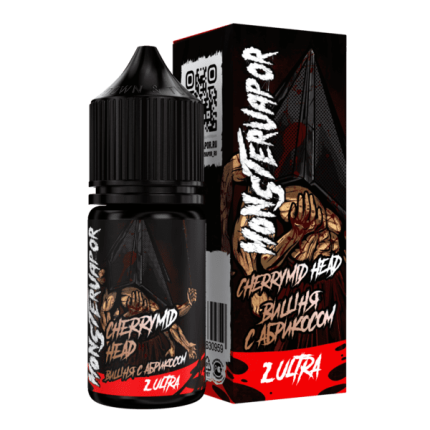Жидкость MONSTERVAPOR Salt 30мл - Cherrymid Head (Вишня с Абрикосом) (20 Ultra)