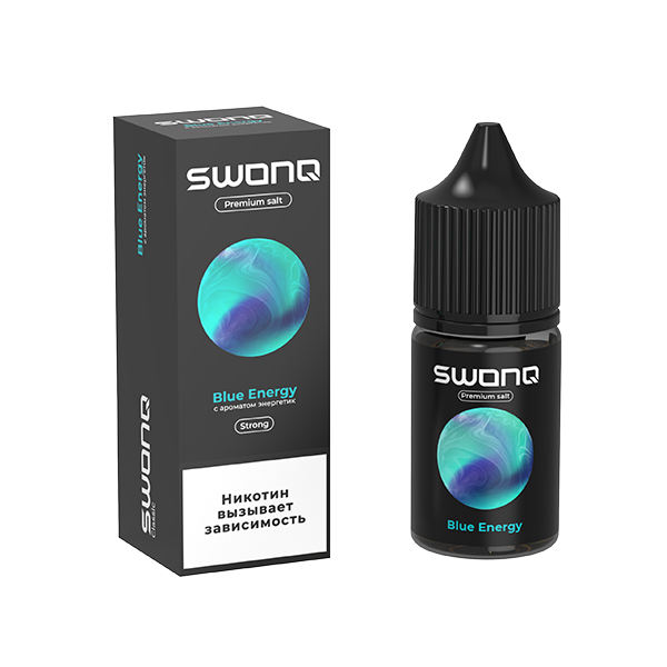 Жидкость SWONQ Salt - Blue Energy (Энергетик) 30мл (20 Strong) Жидкость SWONQ Salt - Blue Energy (Энергетик) 30мл (20 Strong)