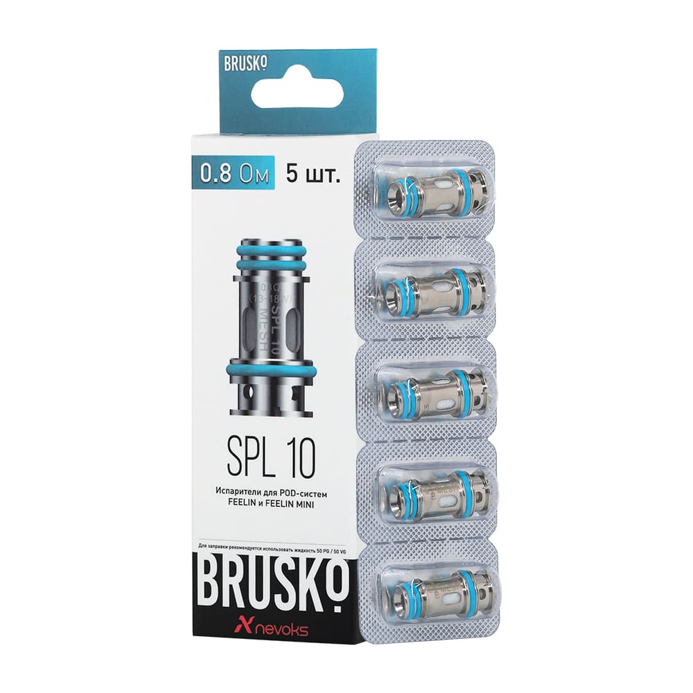 Испаритель Brusko Feelin SPL 10 (0.8 Ом) Испаритель Brusko Feelin SPL 10 (0.8 Ом)