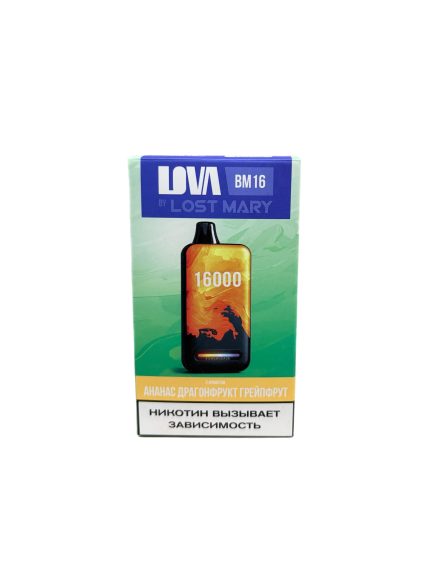 Одноразовая ЭС LOVA by LOST MARY 16000 - Ананас Драгонфрукт Грейпфрут (М)