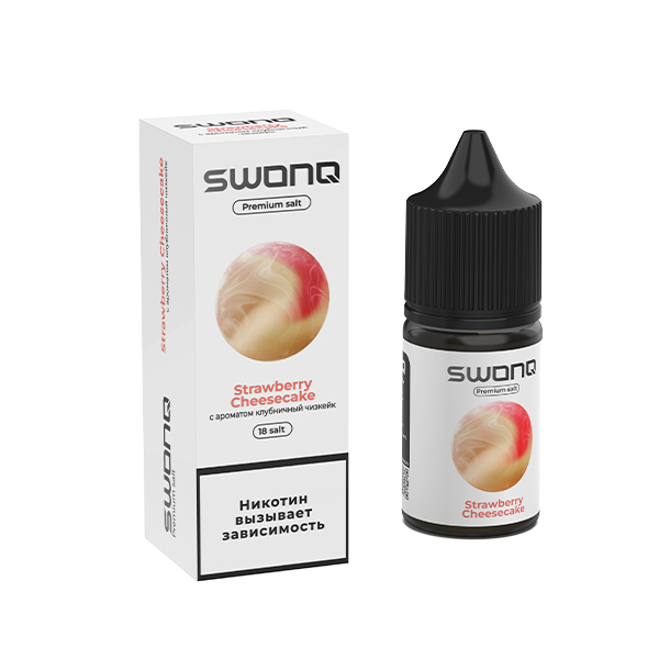 Жидкость SWONQ Salt - Strawberry Cheesecake (Клубничный Чизкейк) 30мл (18mg) Жидкость SWONQ Salt - Strawberry Cheesecake (Клубничный Чизкейк) 30мл (18mg)