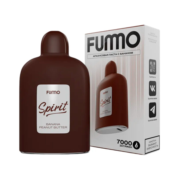 Одноразовая ЭС Fummo Spirit 7000 - Арахисовая Паста с Бананом (М) Одноразовая ЭС Fummo Spirit 7000 - Арахисовая Паста с Бананом (М)