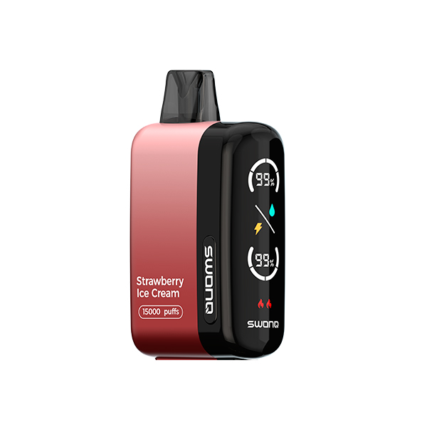 Одноразовая ЭС SWONQ B15000 - Strawberry Ice Cream (Клубничное Мороженое) Одноразовая ЭС SWONQ B15000 - Strawberry Ice Cream (Клубничное Мороженое)
