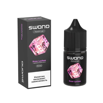 Жидкость SWONQ ICE Salt - Rose Lychee (Роза Личи) 30мл (20 Strong)