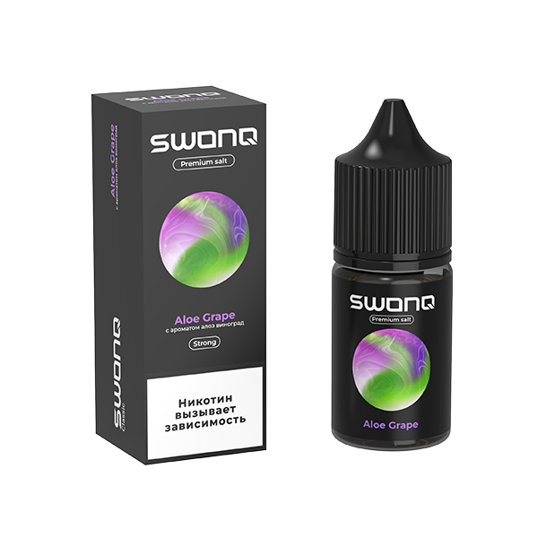 Жидкость SWONQ Salt - Aloe Grape (Алое Виноград) 30мл (20 Strong) Жидкость SWONQ Salt - Aloe Grape (Алое Виноград) 30мл (20 Strong)