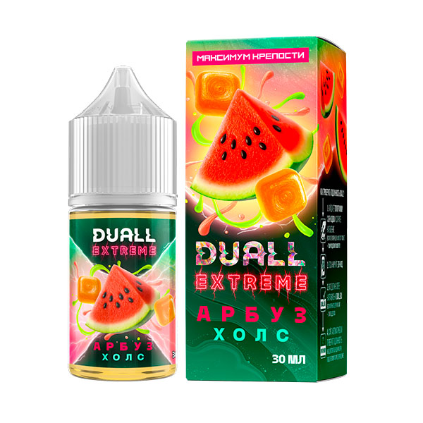 Жидкость DUALL EXTREME Salt - Арбуз Холс 30мл (Extra Hard) Жидкость DUALL EXTREME Salt - Арбуз Холс 30мл (Extra Hard)