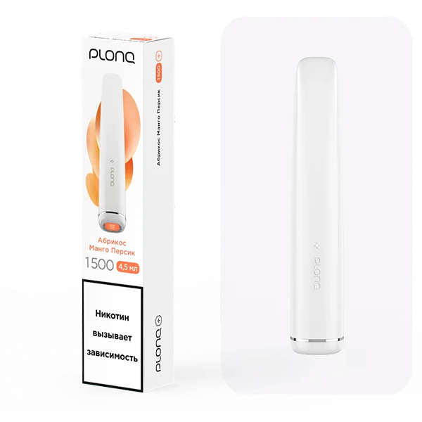Одноразовая ЭС PLONQ PLUS 1500 - Абрикос манго персик (М) Одноразовая ЭС PLONQ PLUS 1500 - Абрикос манго персик (М)