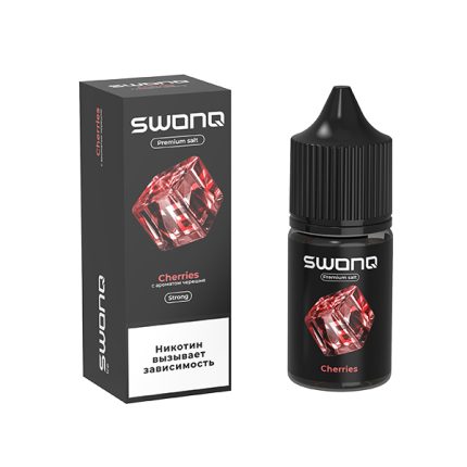 Жидкость SWONQ ICE Salt - Cherries (Черешня) 30мл (20 Strong)