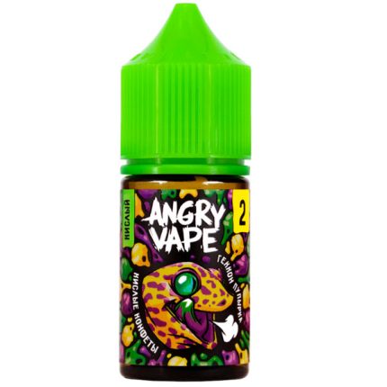 Жидкость Angry Vape Кислый Salt 30мл - Геккон Пупырка (Кислые Конфеты) (0mg)