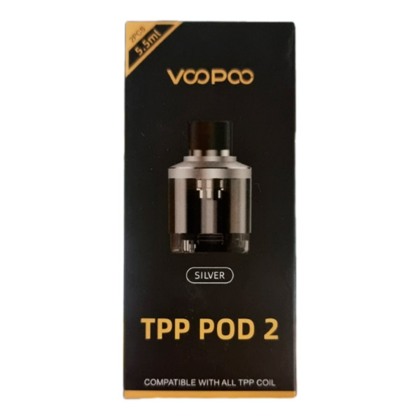 Картридж Voopoo TPP Pod 2 (5.5мл, Silver) Картридж Voopoo TPP Pod 2 (5.5мл, Silver)