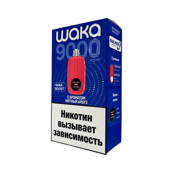 Одноразовая ЭС WAKA NOVO 9000 - Мятный Арбуз (Hard) Одноразовая ЭС WAKA NOVO 9000 - Мятный Арбуз (Hard)