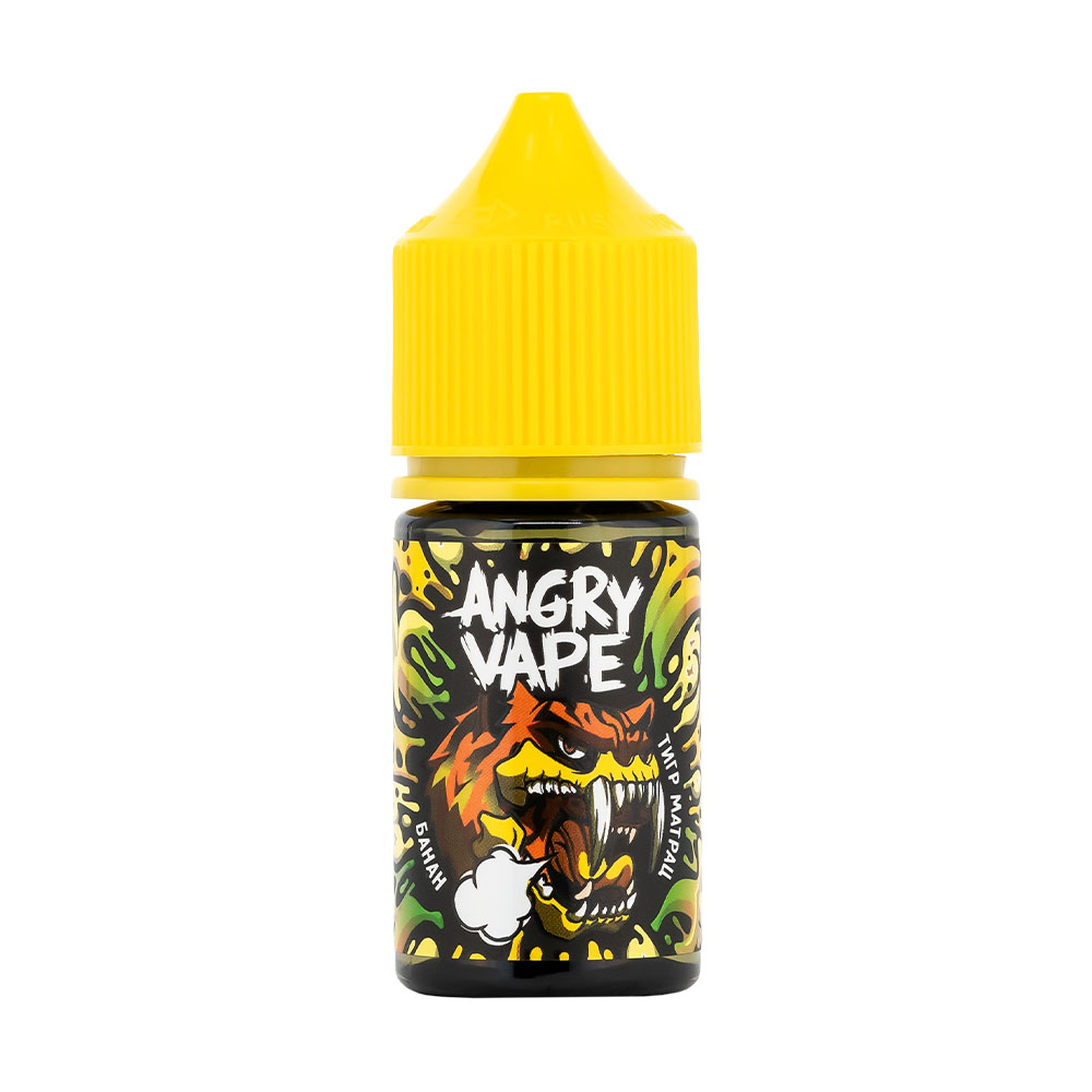 Жидкость Angry Vape Salt 30мл - Тигр Матрац (Банан) (0mg) Жидкость Angry Vape Salt 30мл - Тигр Матрац (Банан) (0mg)