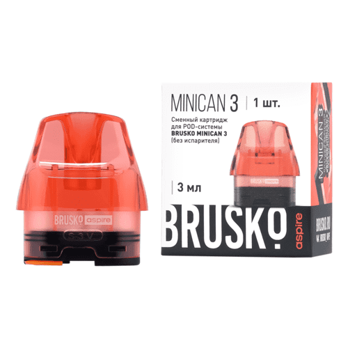 Картридж Brusko Minican 3 (Без Испарителя) (Красный) Картридж Brusko Minican 3 (Без Испарителя) (Красный)