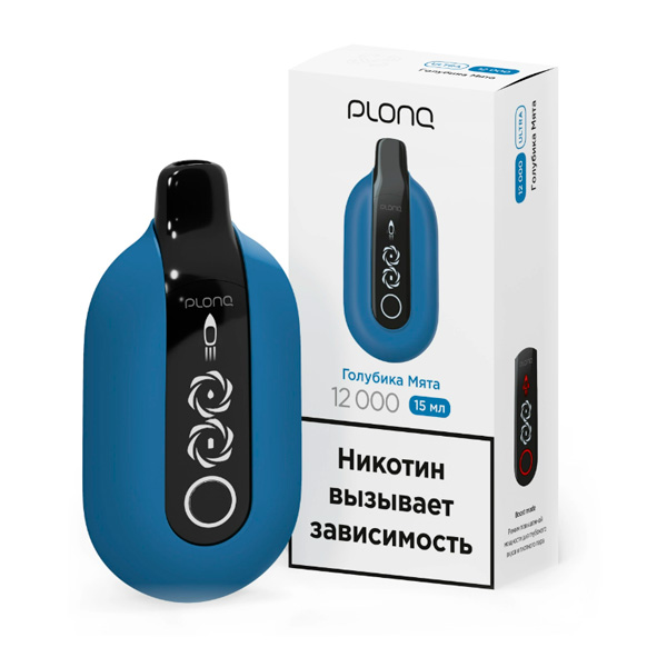 Одноразовая ЭС PLONQ ULTRA 12000 - Голубика мята (М) Одноразовая ЭС PLONQ ULTRA 12000 - Голубика мята (М)