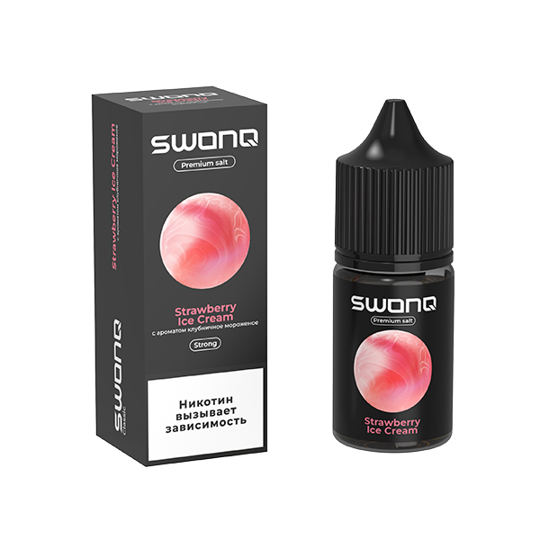 Жидкость SWONQ Salt - Strawberry Ice Cream (Клубничное Мороженное) 30мл (20 Strong) Жидкость SWONQ Salt - Strawberry Ice Cream (Клубничное Мороженное) 30мл (20 Strong)