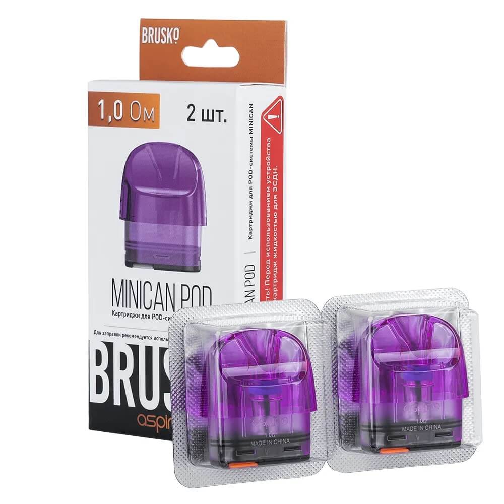 Картридж Brusko Minican (1.0 Ом 3ml) Фиолетовый Картридж Brusko Minican (1.0 Ом 3ml) Фиолетовый