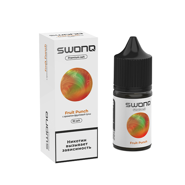 Жидкость SWONQ Salt - Fruit Punch (Фруктовый Пунш) 30мл (18mg) Жидкость SWONQ Salt - Fruit Punch (Фруктовый Пунш) 30мл (18mg)