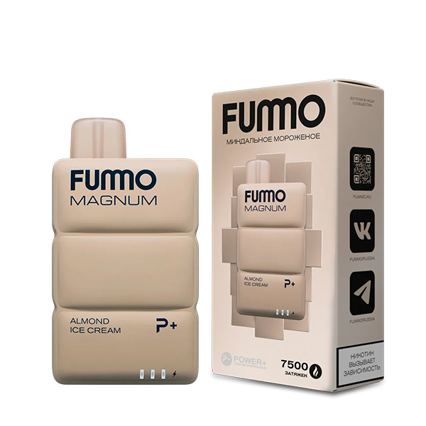 Одноразовая ЭС Fummo Magnum 7500 - Миндальное Мороженое (М) Одноразовая ЭС Fummo Magnum 7500 - Миндальное Мороженое (М)