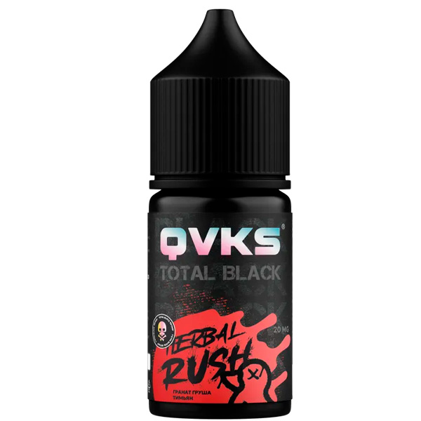 Ароматизатор QVKS TOTAL BLACK 15мл - Гранат Груша Тимьян Ароматизатор QVKS TOTAL BLACK 15мл - Гранат Груша Тимьян