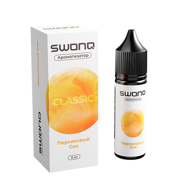 Ароматизатор SWONQ Classic CLUSTER 15мл - Персиковый Сок Ароматизатор SWONQ Classic CLUSTER 15мл - Персиковый Сок