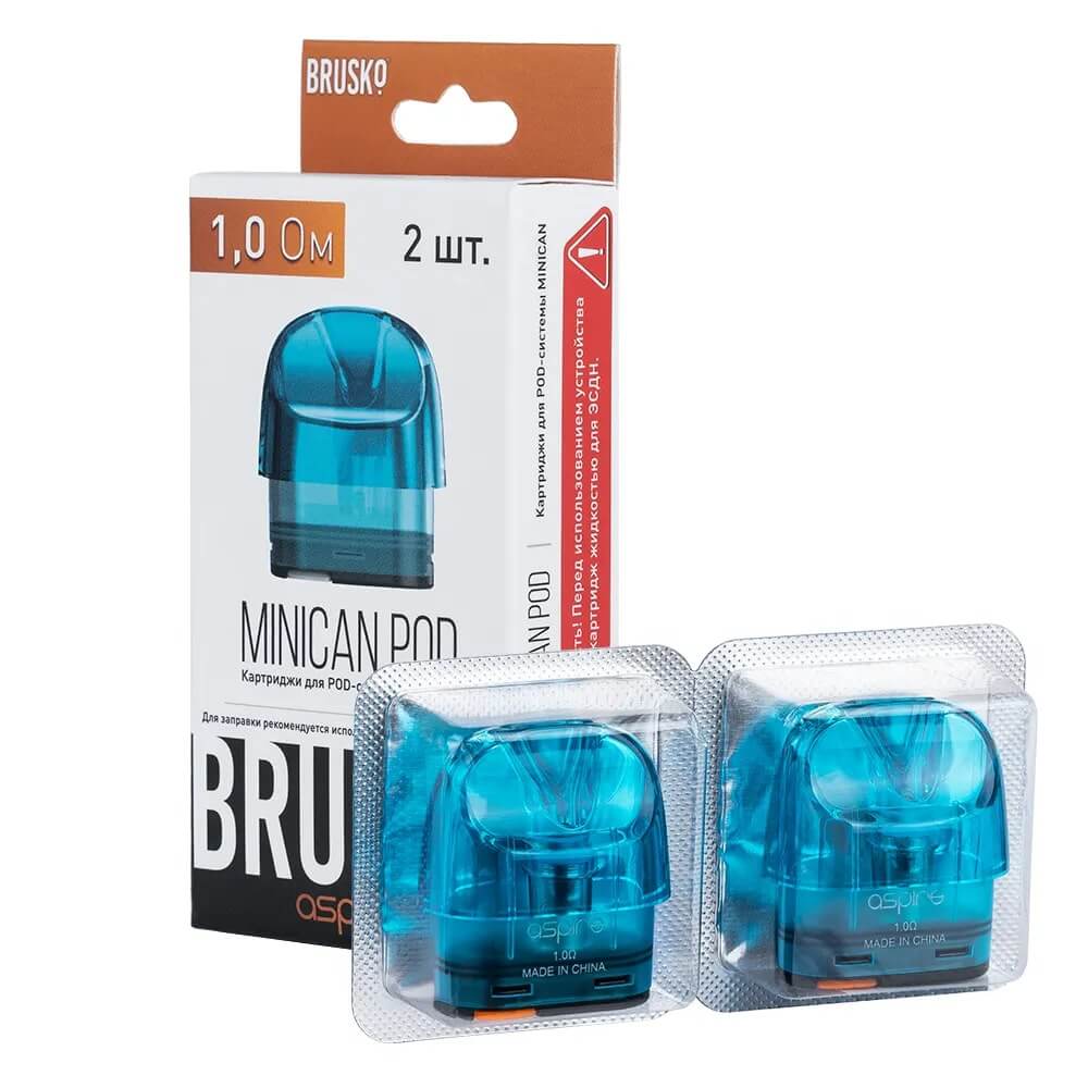 Картридж Brusko Minican (1.0 Ом 3ml) Синий Картридж Brusko Minican (1.0 Ом 3ml) Синий
