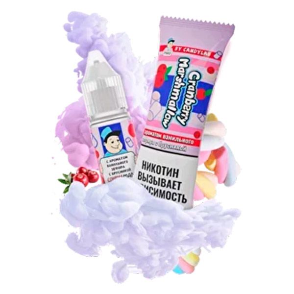 Жидкость CANDYMAN Zero Salt - Cranberry Marshmallow (Ванильный Зефир с Брусникой) 27мл 0мг Жидкость CANDYMAN Zero Salt - Cranberry Marshmallow (Ванильный Зефир с Брусникой) 27мл 0мг