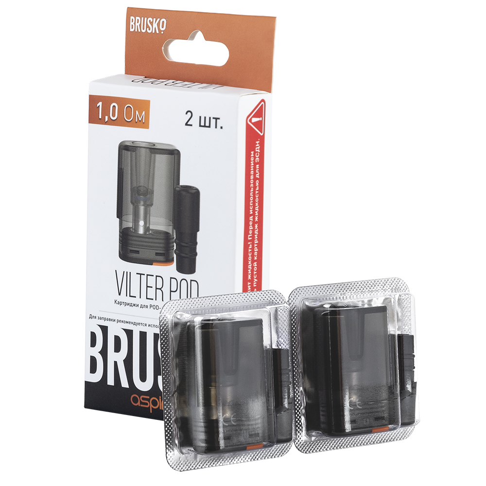 Картридж Brusko Vilter (1.0 Ом 2ml) Картридж Brusko Vilter (1.0 Ом 2ml)