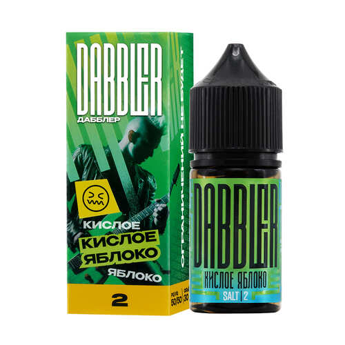 Жидкость Dabbler Salt 30мл - Кислое Яблоко (20 Ultra) Жидкость Dabbler Salt 30мл - Кислое Яблоко (20 Ultra)