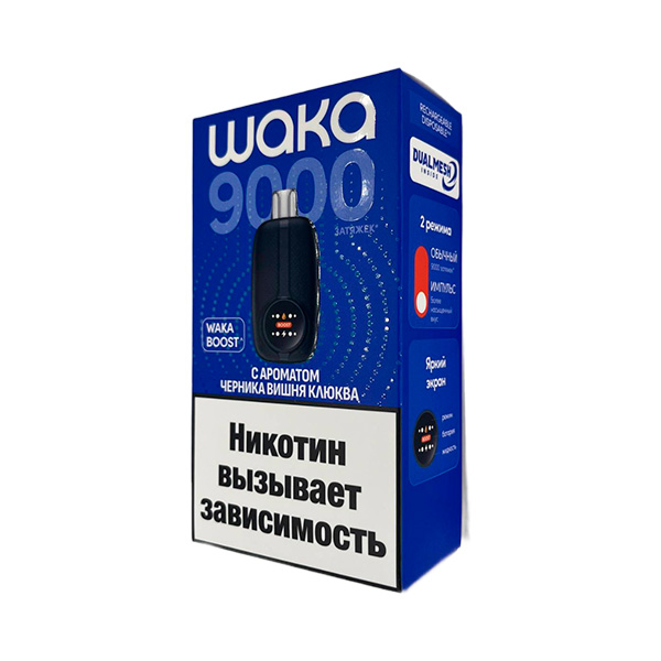 Одноразовая ЭС WAKA NOVO 9000 - Черника Вишня Клюква (Hard) Одноразовая ЭС WAKA NOVO 9000 - Черника Вишня Клюква (Hard)