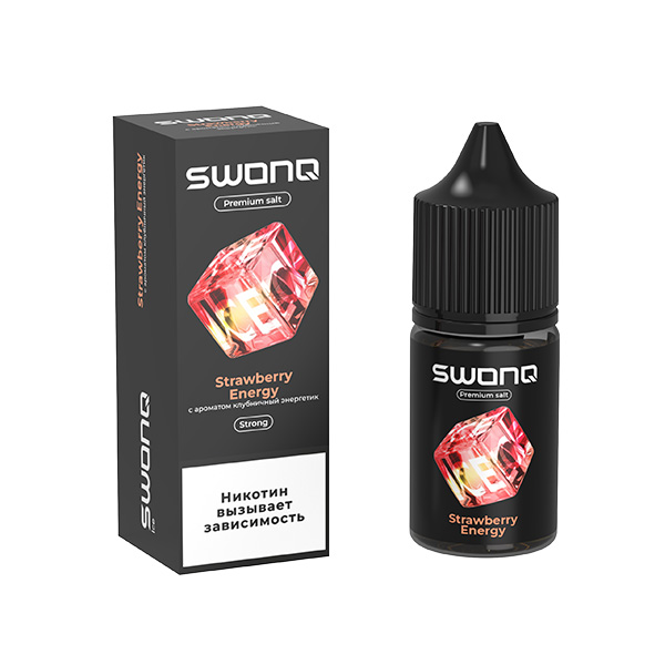 Жидкость SWONQ ICE Salt - Strawberry Energy (Клубничный Энергетик) 30мл (20 Strong) Жидкость SWONQ ICE Salt - Strawberry Energy (Клубничный Энергетик) 30мл (20 Strong)