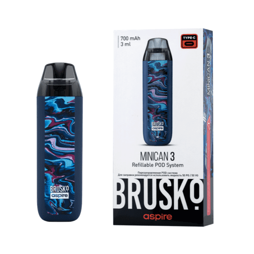 Brusko Minican 3 Pod 700mAh (Темно-синий Флюид) Brusko Minican 3 Pod 700mAh (Темно-синий Флюид)