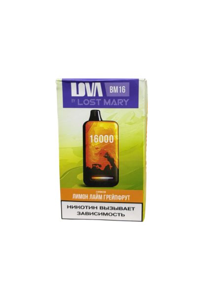 Одноразовая ЭС LOVA by LOST MARY 16000 - Лимон Лайм Грейпфрут (М)