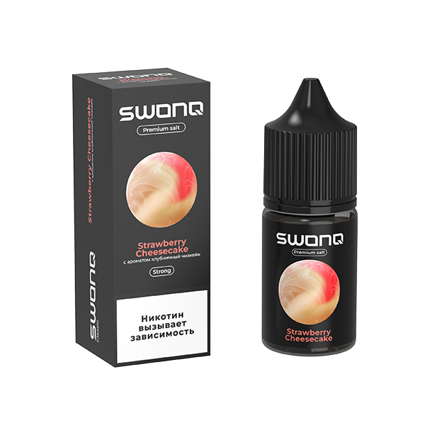 Жидкость SWONQ Salt - Strawberry Cheesecake (Клубничный Чизкейк) 30мл (20 Strong) Жидкость SWONQ Salt - Strawberry Cheesecake (Клубничный Чизкейк) 30мл (20 Strong)