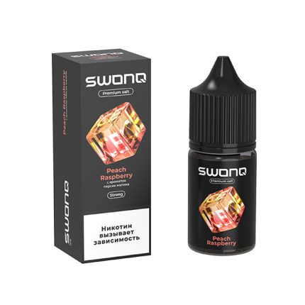 Жидкость SWONQ ICE Salt - Peach Raspberry (Персик Малина) 30мл (20 Strong)